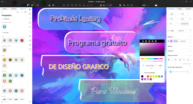 Lunacy 9.4.2.5022 - Editor de gráficos para Windows fácil de usar, gratis y con muchos recursos de diseño integrados