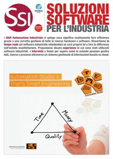 SSI Soluzioni Software per l'Industria - Novembre & Dicembre 2013 | TRUE PDF | Trimestrale | Professionisti | Automazione
È l’inserto di Automazione Oggi che offre una panoramica sulle più innovative tecnologie e metodologie di gestione integrata dei processi aziendali.