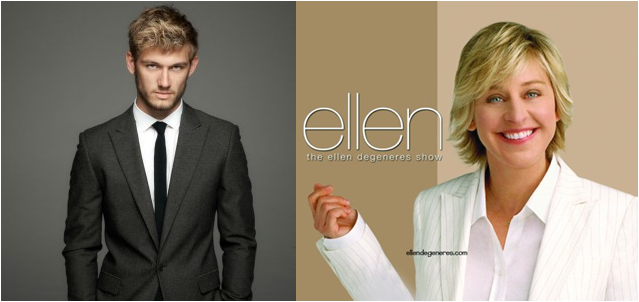 :D Tomorrow Alex (Pettyfer) is going to be on The Ellen Degeneres Show, 