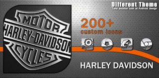 Harley inspired chrome theme v1.0 Apk Android Theme Free