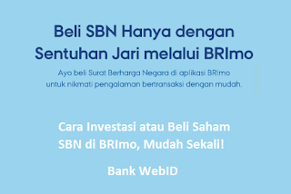 Cara Investasi atau Beli Saham SBN di BRImo Mudah