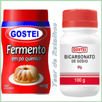 Diferenças entre fermento em pó químico e bicarbonato de sódio.