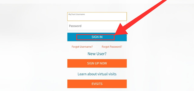 Fairview MyChart Login Page