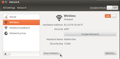 Berbagi Koneksi Internet di Ubuntu dengan Wifi