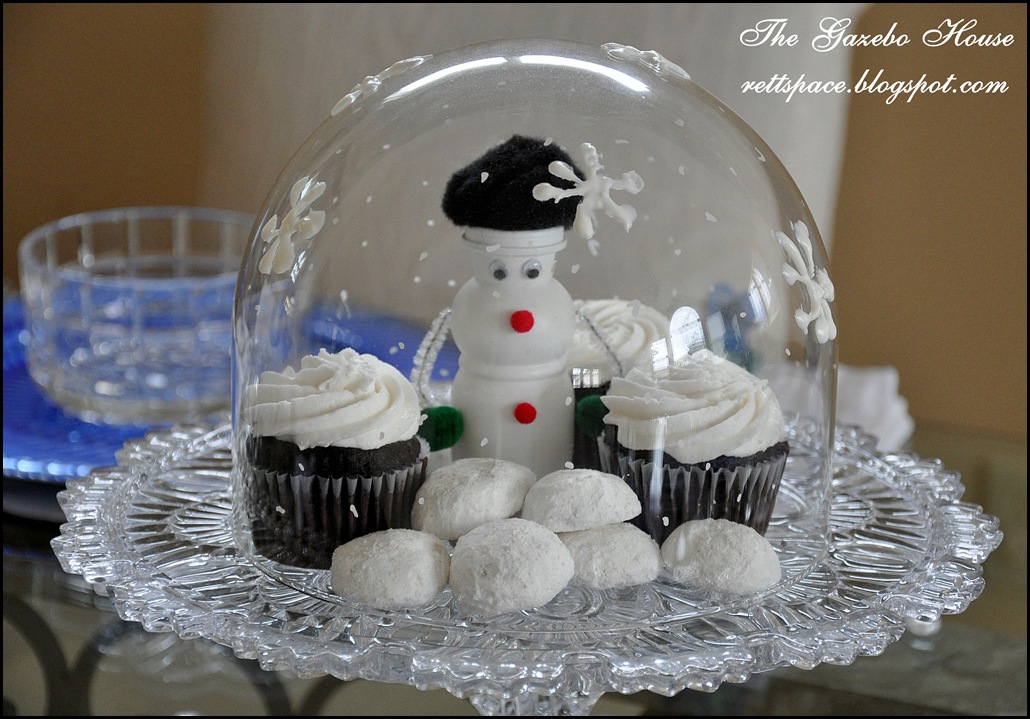 Jan Icey Blue Snow Globe