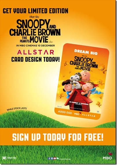 MBO The Peanuts Movie Charlie Brown and Snoopy Member Card