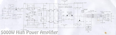 5000W High Power Amplifier Audio Circuits