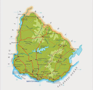 Uruguai - Mapas Geográficos do Uruguai