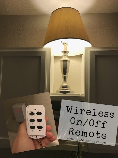 Wireless On/Off Remote Switch | Farmhouse Glam Laundry Room Makeover