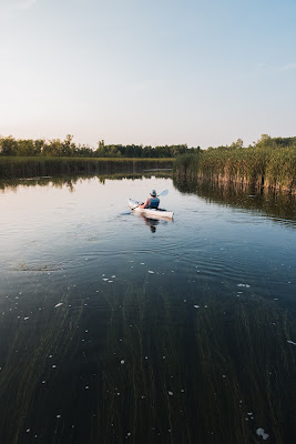 Person kayaking