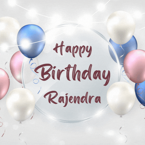 Happy Birthday Rajendra (Animated GIF)