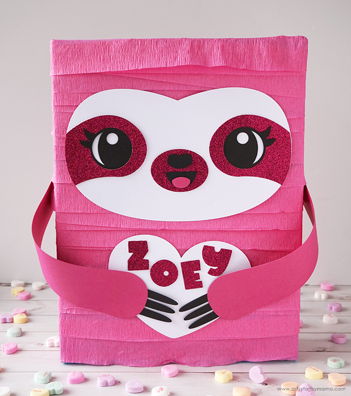 Sloth Valentine Card Box