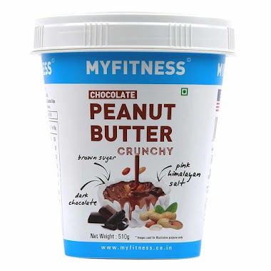 Myfitness Chocolate Peanut Butter Crunchy, 510 g