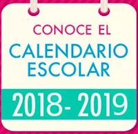 Calendario Escolar de 185, 195 y 200 días para el Ciclo Escolar 2018-2019