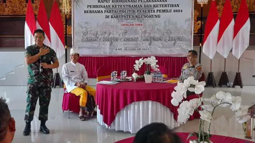 Letkol Armen Sampaikan Netralitas TNI Pada Pelaksanaan Pemilu