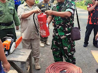 Gelar Pasukan Penanggulangan Hutan dan Lahan di Paguyangan