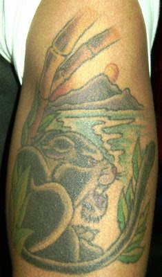 Panorama Tattoo on a Cold Winter's Day