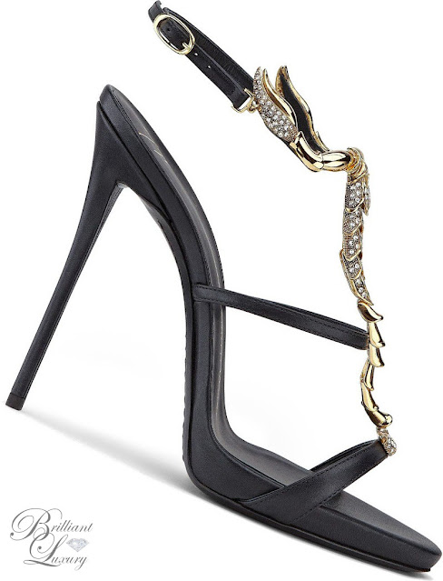 ♦Giuseppe Zanotti Scorpion decorated evening high heels #giuseppezanotti #shoes #brilliantluxury