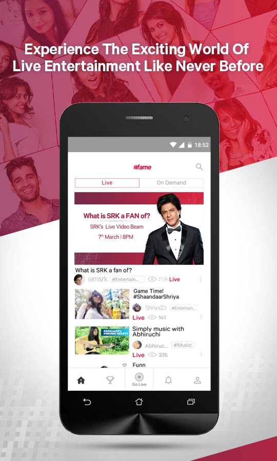 #fame - Live Video & Celebs - Android Apps download