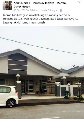 Marma Homestay Melaka - Testimoni Dari Facebook