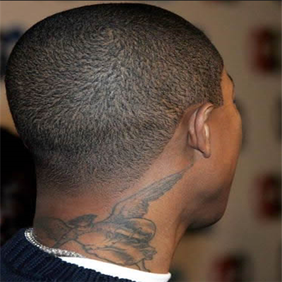 tribal neck tattoos for men 