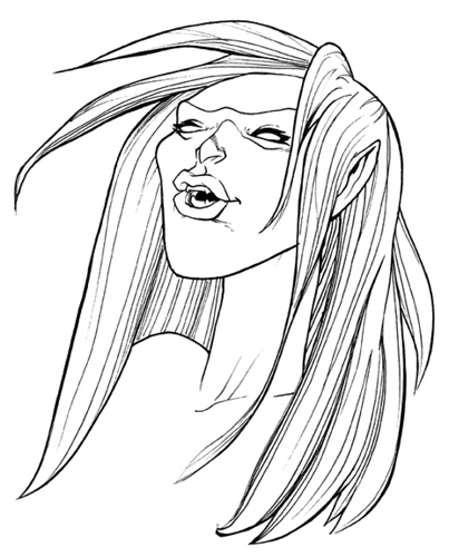 Download Vampire Girl Coloring Pages To Printable
