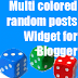 Multi colored random posts Widget for Blogger EXCLUSIVE.!!!!