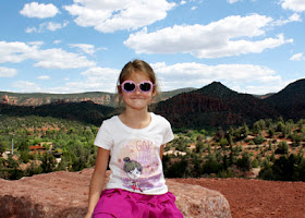 A quick snapshot of Tessa at a roadside overlook in Sedona.