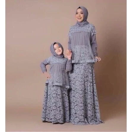 Baju Gamis Couple Ibu Dan Anak Gamis Couple Muslim Ka - Baju gamis ibu dan anak