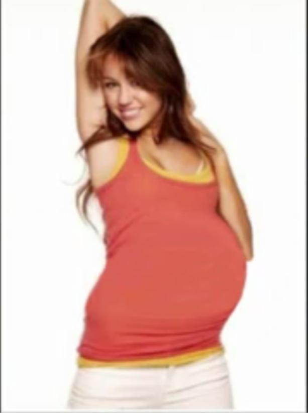 Funny Pictures: NEW Miley Cyrus Pregnancy photos