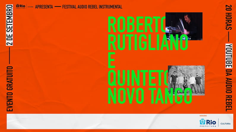 Após um ano e meio de portas fechadas para eventos, o palco da Audio Rebel volta a brilhar. Reduto da música instrumental, experimental e de vanguarda na cena carioca, o estúdio e casa de shows retoma as atividades em grande estilo: com o anúncio de mais uma edição do Festival Rebel Instrumental, realizando um show por mês entre setembro e novembro.