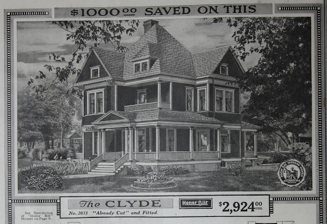 catalog image of The Clyde in one 1918 catalog -- as "Already Cut" and  Fitted