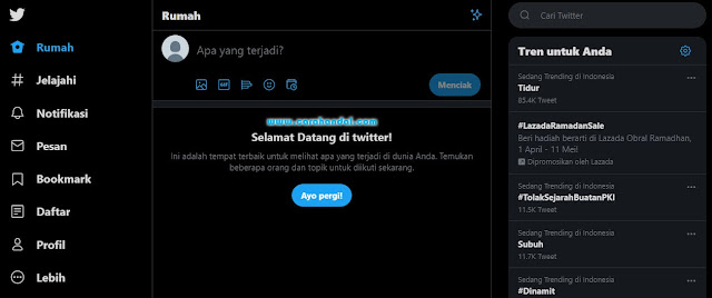 Cara Membuat Akun Twitter,selamat datang di twitter