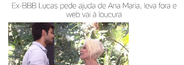 ana maria da fora no lucas