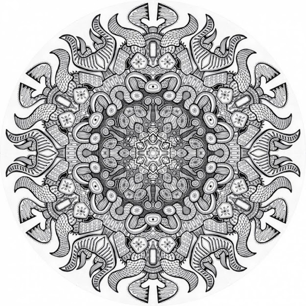 Advanced Mandala Coloring Pages Printable Advanced Christmas