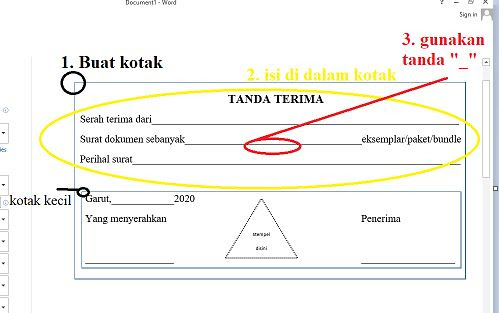 Tutorial Membuat Tanda Terima Kwitansi Di Ms Word Terbaru Termudah Neicy Tekno