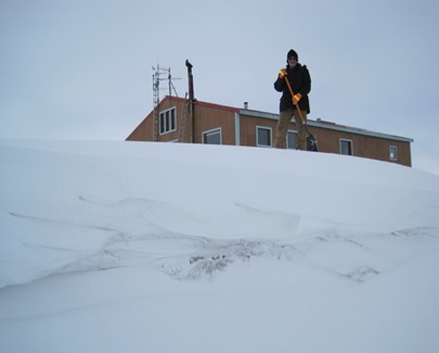 15 foot snowdrift