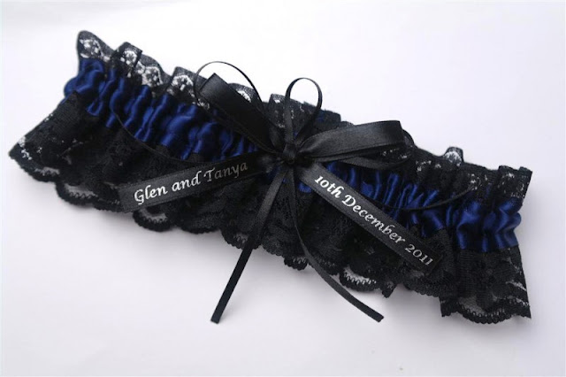 marvelous-wedding-garter-ideas-black-navy-with-black-satin-ribbon