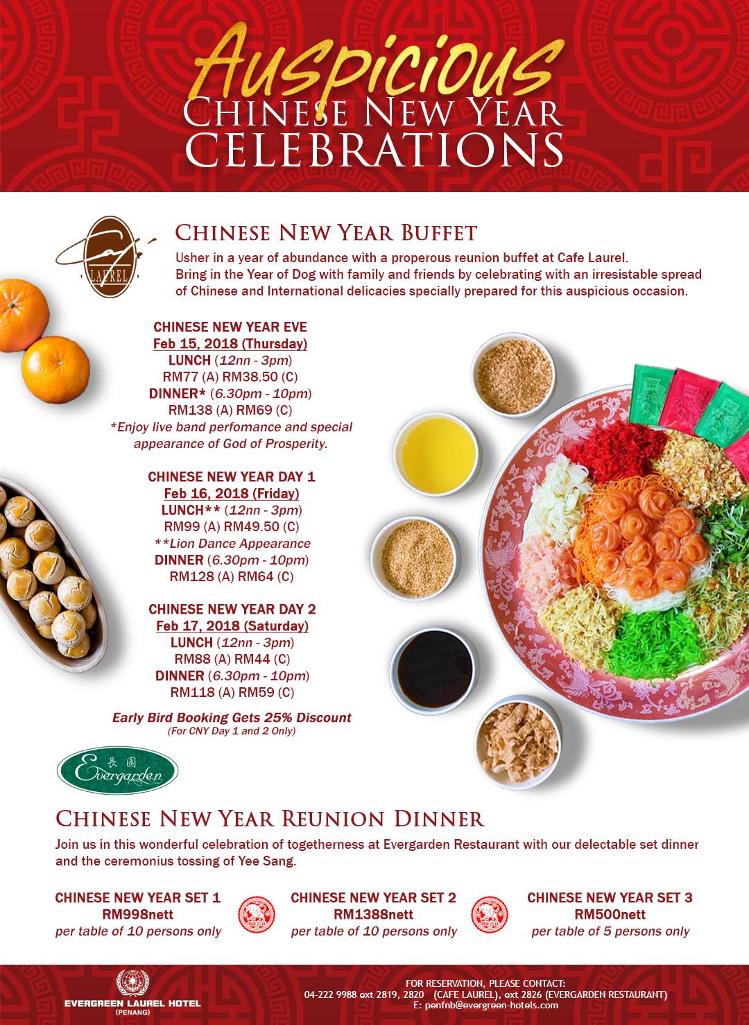 Chinese New Year Dining At Evergreen Laurel Hotel Penang