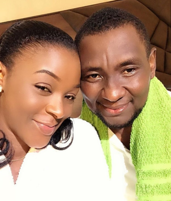 “Love is not their mate” – Nollywood Actress, Chacha Eke says as she love up with hubby, Austin (Watch)