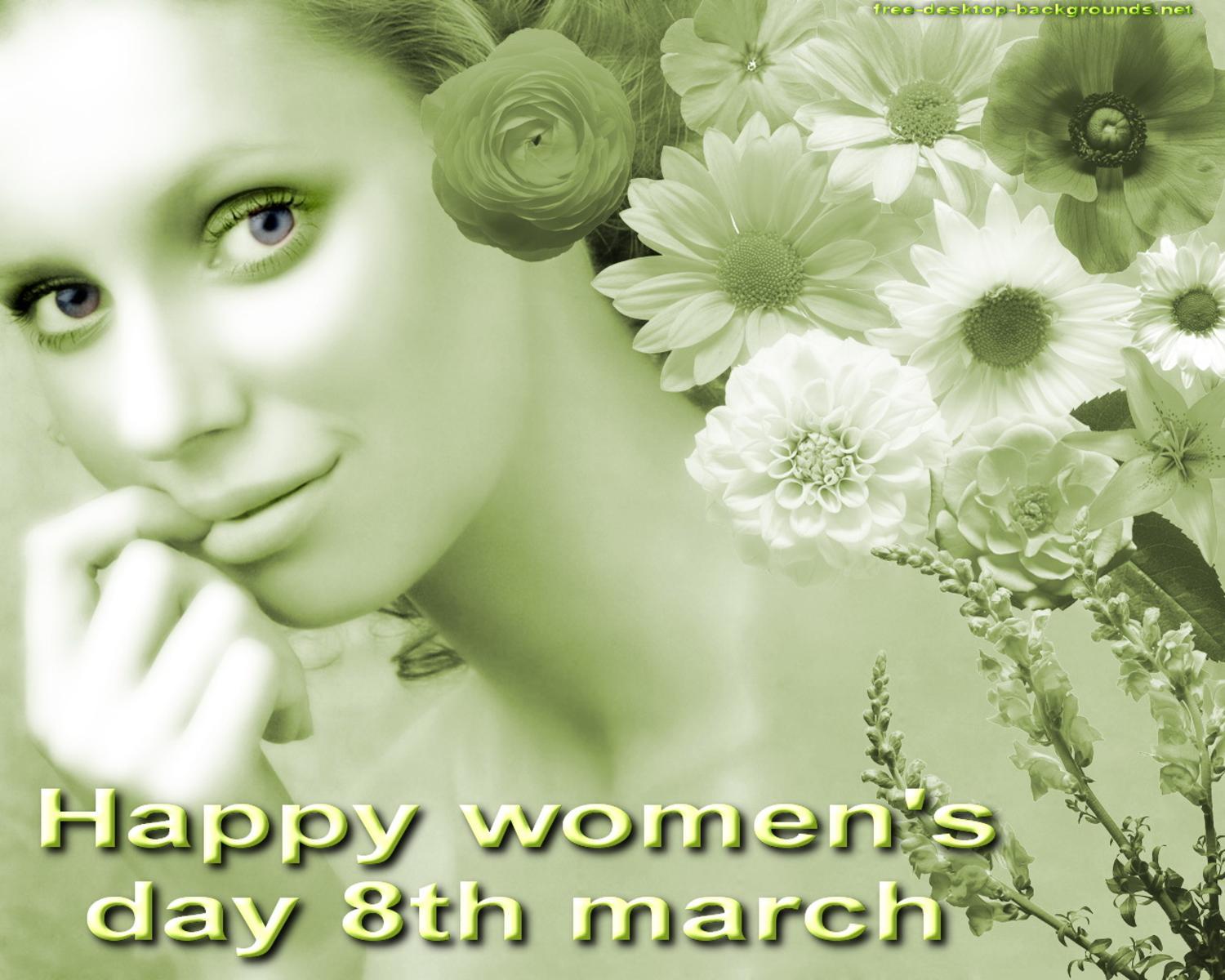 Happy Women's Day 2012 Special Greetings Wallpaper Free