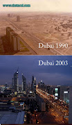 . both Abu Dhabi and Dubai. The picture below shows a main street of Dubai . (dubai )