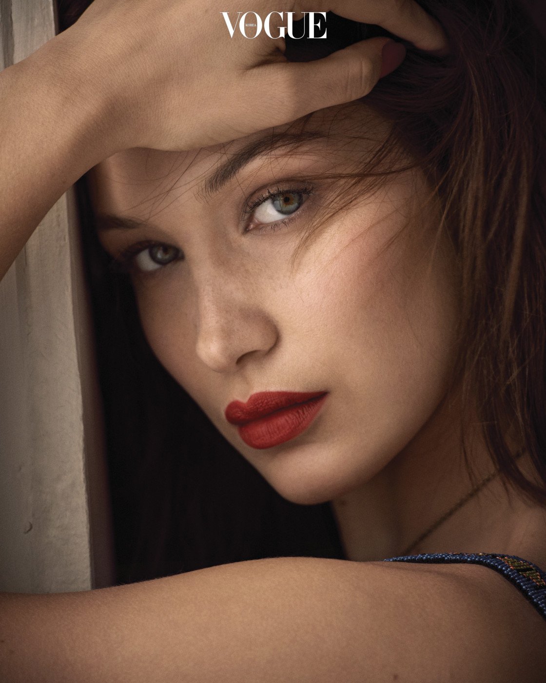 Bella Hadid photo shoot Vogue Korea magazine January 2018