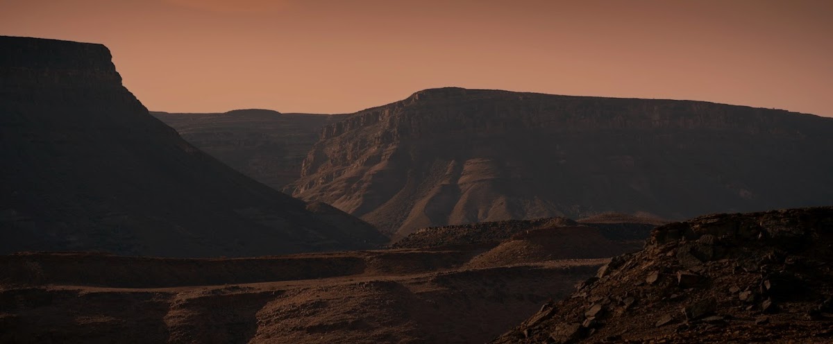 Martian landscape in Settlers (2021) movie