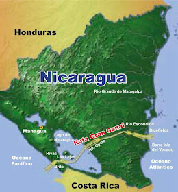 O grande canal chinês da Nicarágua