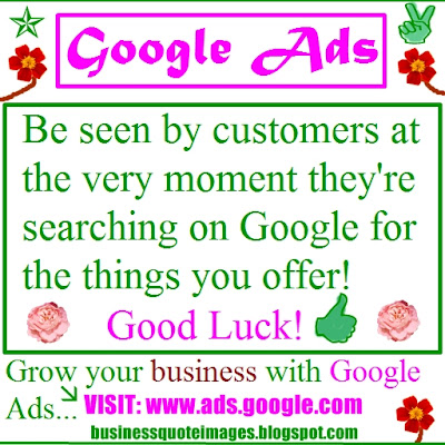Google Ads banner. Grow your business with Google Ads...