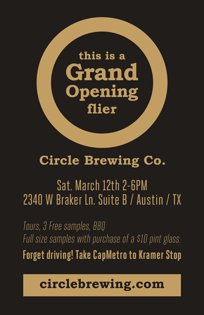 I Love Beer: Circle Brewing Grand Opening