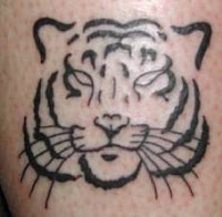 tatouage de tigre sur le bras