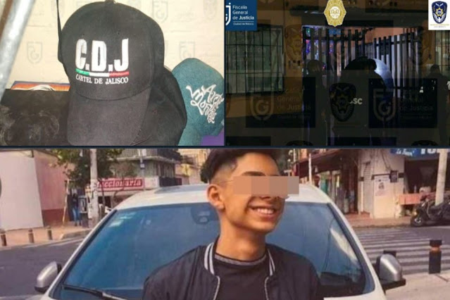 Encuentran gorras de El Cártel de Jalisco (CDJ), en lugar donde asesinaron a menor de 14 años quien fuera encontrado en maleta
