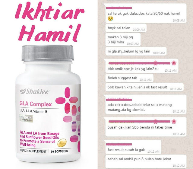 testimoni GLA COMPLEX shaklee